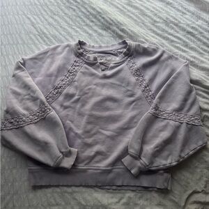 Aerie Hey Crochet Sweatshirt